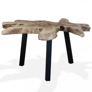 Chunhelife Table Basse Teck Authentique 80 X 70 X 38 Cm 15