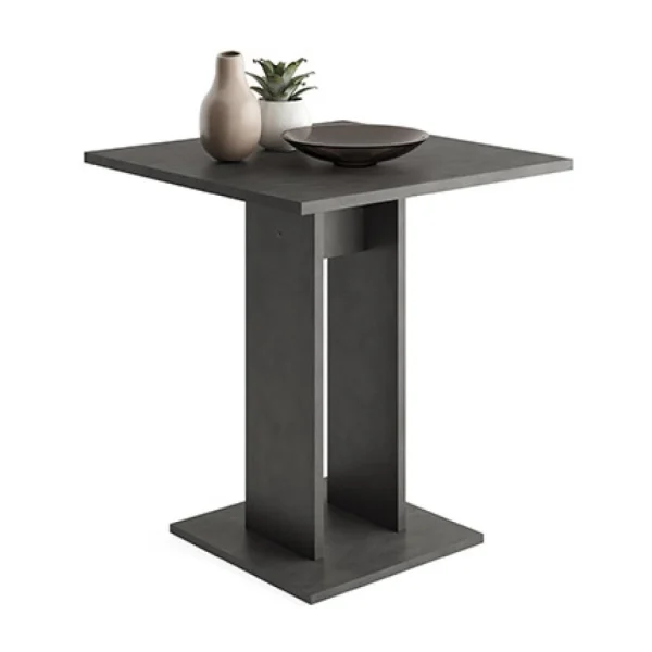 MES Table Bistrot Carrée 70×77,5 Cm Anthracite 1