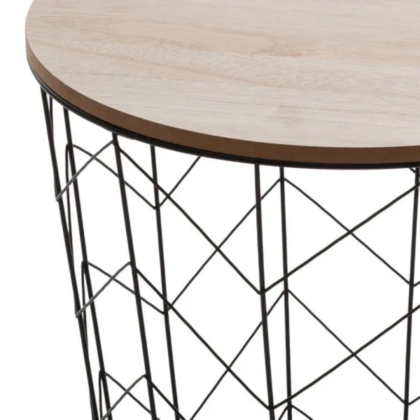 Atmosphera, Createur D’Interieur Table Café Déco Métal Kumi “pop” Atmosphera – Noir 3