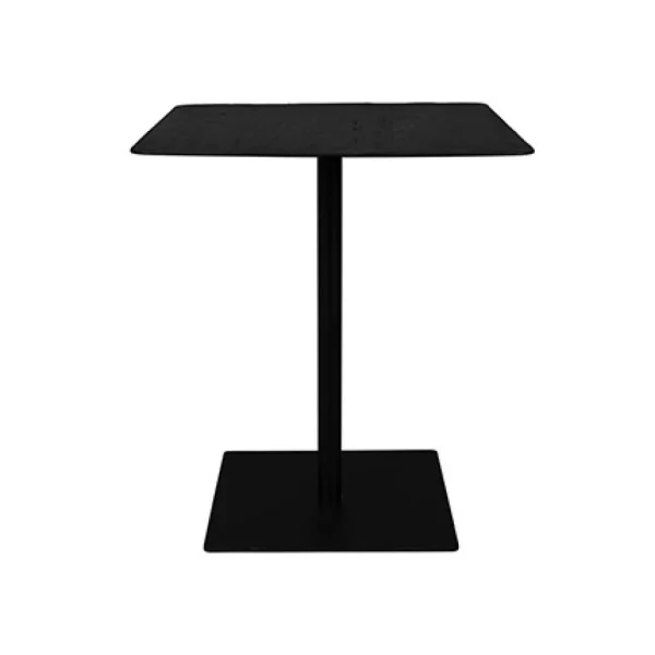 MES Table Carrée 70×93 Cm Décor Pin Noir Et Métal – BRAZA 1