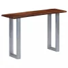 Chunhelife Table Console 115 X 35 X 76 Cm Bois D’acacia Massif Et Fer 17