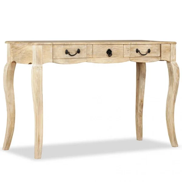 SANS MARQUE Table Console Bois De Manguier Massif 120 X 50 X 80 Cm – Brun 1