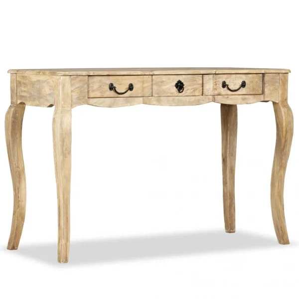 SANS MARQUE Table Console Bois De Manguier Massif 120 X 50 X 80 Cm – Brun 5