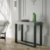 Itamoby Table Console Extensible 90×40-300cm Gris Moderne Elettra Concrete 19