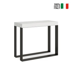 Itamoby Table Console Extensible Design Blanc Moderne 90×40-300cm Table à Man… 9