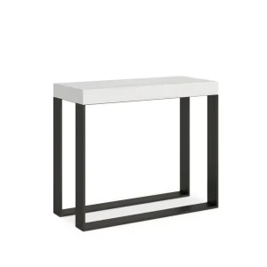 Itamoby Table Console Extensible Design Blanc Moderne 90×40-300cm Table à Man… 11