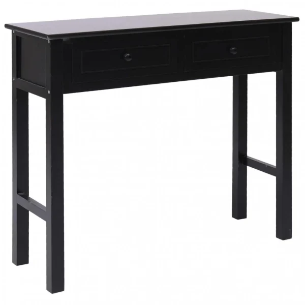 Chunhelife Table Console Noir 90 X 30 X 77 Cm Bois 1