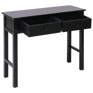 Chunhelife Table Console Noir 90 X 30 X 77 Cm Bois 9