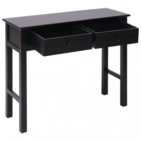 Chunhelife Table Console Noir 90 X 30 X 77 Cm Bois 3