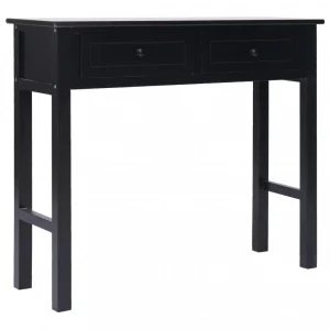 Chunhelife Table Console Noir 90 X 30 X 77 Cm Bois 15