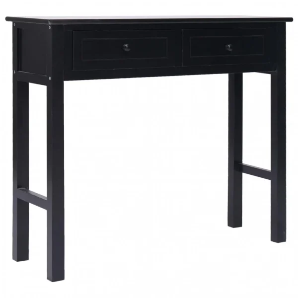 Chunhelife Table Console Noir 90 X 30 X 77 Cm Bois 6