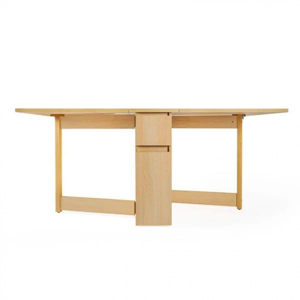 Paris Prix Table Console Pliante Kungla 170cm Chêne 6