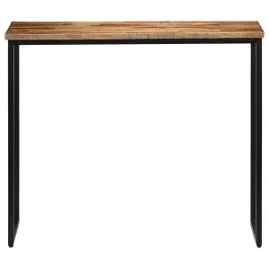 SANS MARQUE Table Console Teck Recyclé Massif 90 X 30 X 76 Cm – Brun – Tables – C… 13