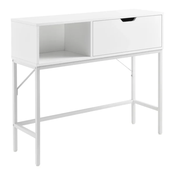 Table Console Tranemo 92 X 30 X 80 Cm Blanc [en.casa] 4