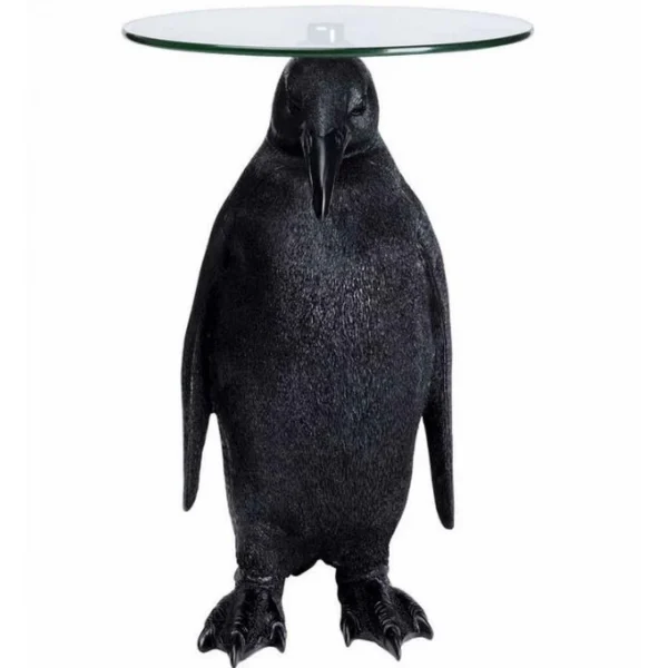 Kare Design Table D’appoint Animal Mme Pingouin Ø32cm 1