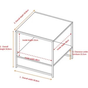 Venture Home Table D’appoint Avec étagère En Acier Staal. 10