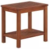 Chunhelife Table D’appoint Bois D’acacia Massif 45 X 33 X 45 Cm 8