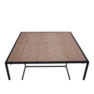 Pegane Table D’appoint Carrée En Bois Coloris Naturel – 50 X 50 X 45 Cm 9