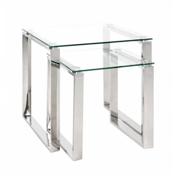 Paris Prix Table D’Appoint Design Hytin 45cm Argent 3