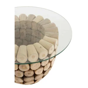 Paris Prix Table D’Appoint Design Mivida 70cm Naturel 9