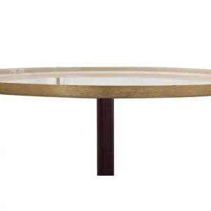 Paris Prix Table D’Appoint Design Tami 51cm Crème & Prune 6