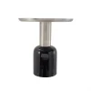 Paris Prix Table D’Appoint Design Yeza 49cm Noir & Argent 5