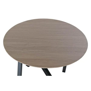 Pegane Table D’appoint En Bois Et Métal Coloris Naturel Noir – Diamètre 65 … 9