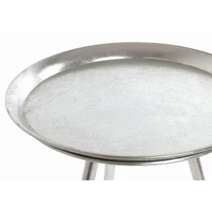 Pegane Table D’appoint En Métal Laqué Argent – Diamètre 38 X Hauteur 54 Cm 7