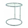 Pegane Table D’appoint En Tube D’acier Coloris Chromé, Dim : Hauteur 55 Cm 7