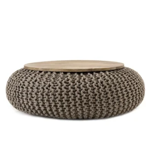 MACABANE Table D’appoint Manguier Et Coton Macassar 9