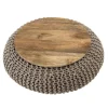 MACABANE Table D’appoint Manguier Et Coton Macassar 8