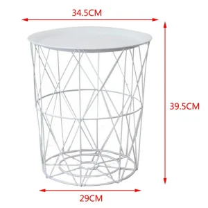 Marque Generique Table D’appoint Moderne Tables D’extrémité Mobiles Rondes Pour Chamb… 6