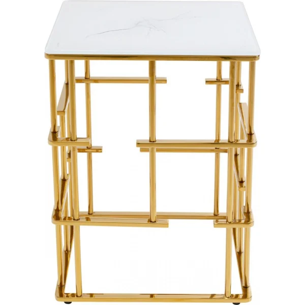 Kare Design Table D’Appoint ROME Doré 40 X 40 Cm 1