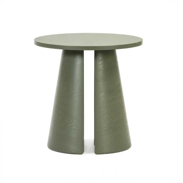 Tousmesmeubles Table D’appoint Ronde Bois Vert – TEULAT CEP 1