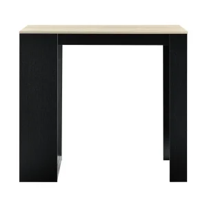 HELLOSHOP26 Table De Bar Avec Rangement Bistro Haut Avec 3 étagères 110 Cm Noir … 9