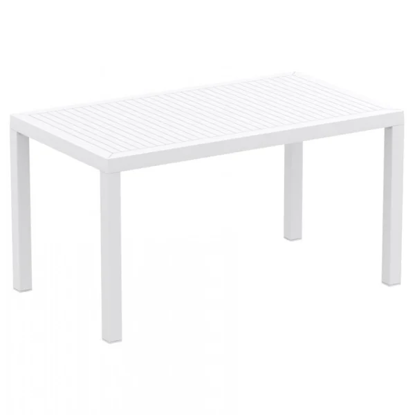 Alterego Table De Jardin ‘ENOTECA’ Design En Matière Plastique Blanche – 140×8… 5