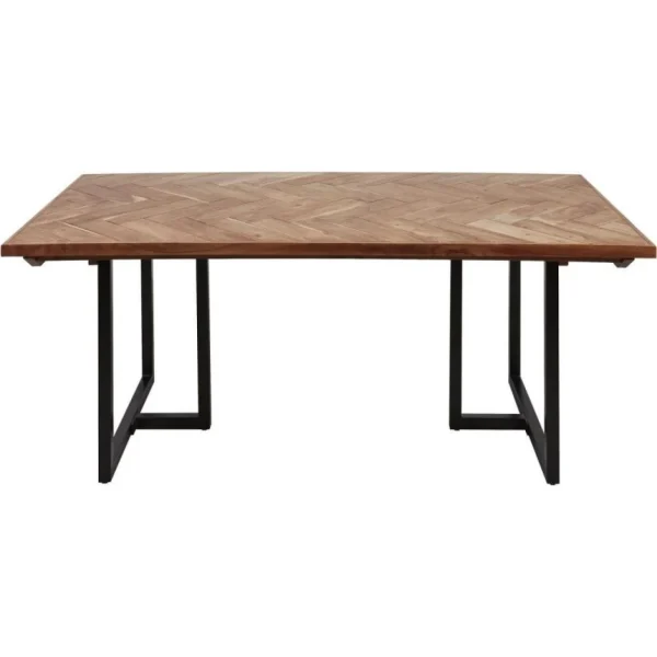 Paris Prix Table De Repas En Bois Ridoma 180cm Marron 1