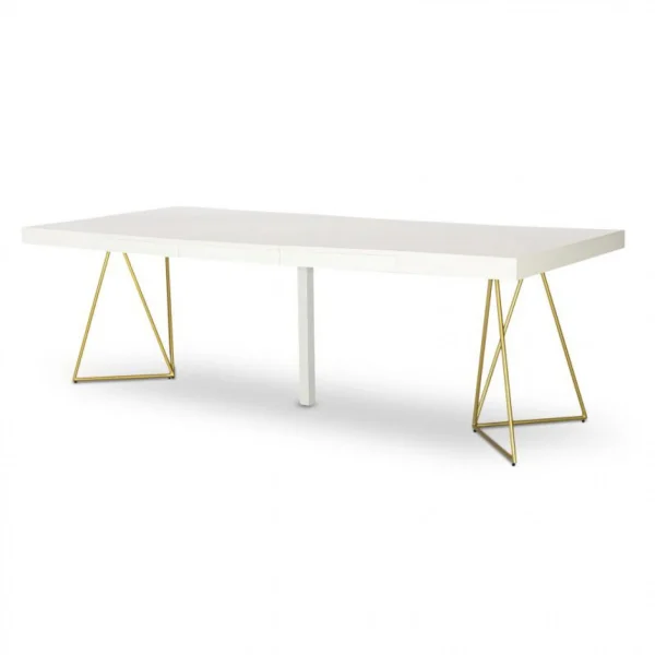 Paris Prix Table De Repas Extensible Lanei 90-240cm Blanc 4