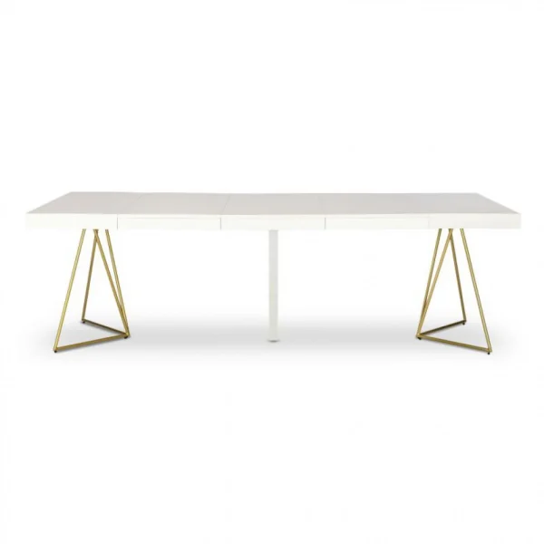 Paris Prix Table De Repas Extensible Lanei 90-240cm Blanc 5