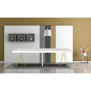 Paris Prix Table De Repas Extensible Lanei 90-240cm Blanc 15