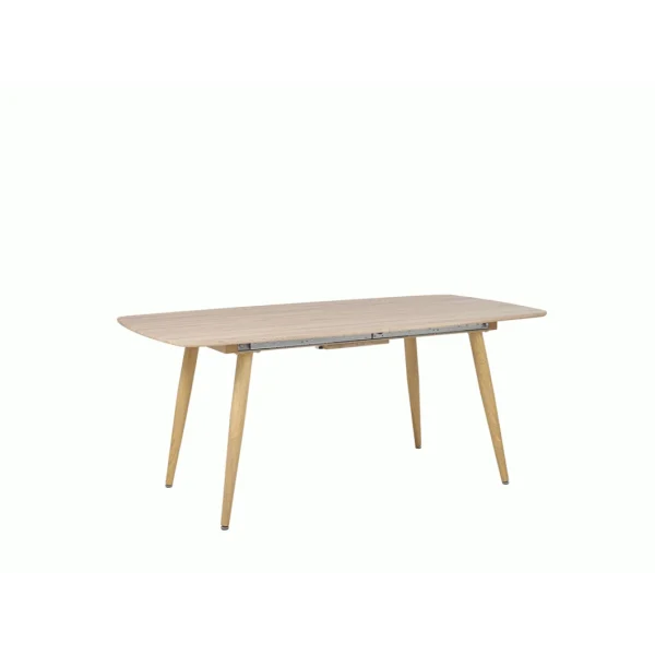 Beliani Table De Salle à Manger Extensible Effet Bois Clair 180/210 X 90 Cm H… 6