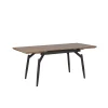 Beliani Table De Salle à Manger Extensible Effet Bois Foncé 140/180 X 80 Cm … 5