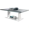 MPC Table De Salon Table Basse En Blanc Avec Plateau De Dessus En Avola-a… 19