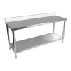 HELLOSHOP26 Table De Travail Cuisine Professionnelle Acier Inox 200 X 60 Cm Avec D… 8