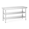 HELLOSHOP26 Table De Travail Inox 150 X 60 Cm 600 Kg 3 Niveaux 14_0003687 19