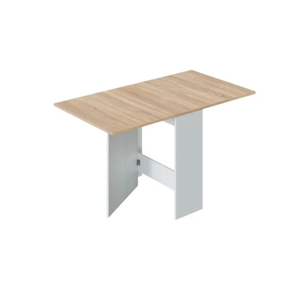 Usinestreet Table Extensible ERIKA L31/140cm – Blanc / Bois 1