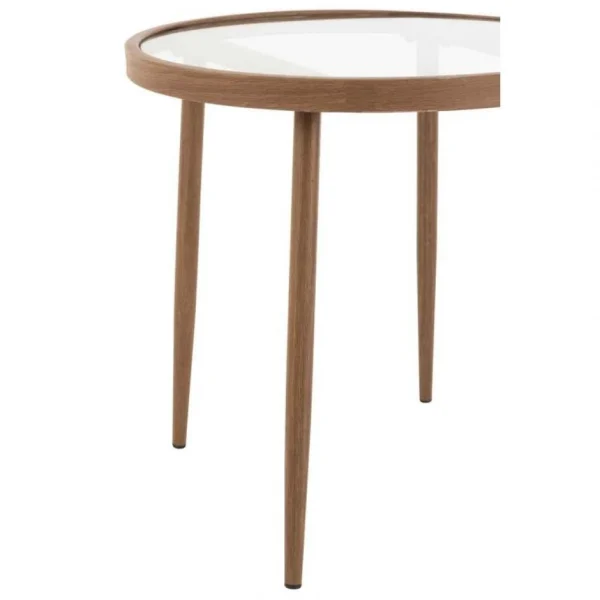 Paris Prix Table Gigogne Design Fuolas 50cm Marron 5