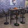 Mendler Table Haute De Bar HWC-H10, Design Industriel, Bois D’orme, Standards … 17