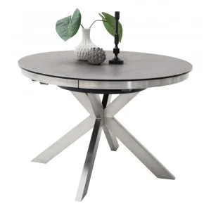 Inside 75 Table Ronde Extensible Design WINNIE Diamètre 120cm Gris Céramique… 9