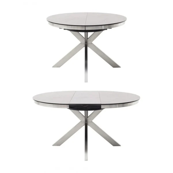 Inside 75 Table Ronde Extensible Design WINNIE Diamètre 120cm Gris Céramique… 5